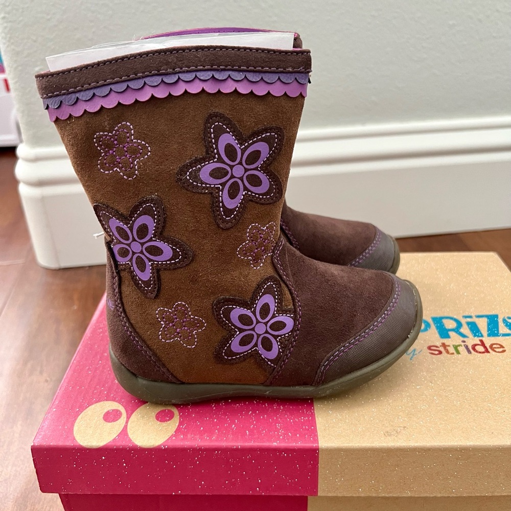Brand new Stride Rite Surprize toddler girl Krisha boots size 8